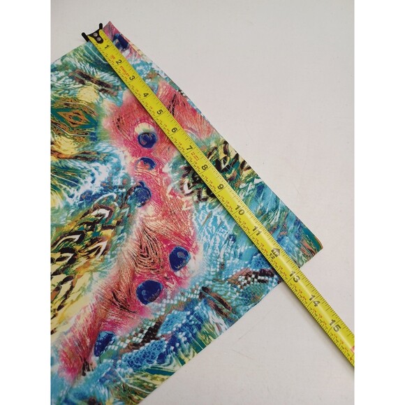 Mimozza Womens Wide Leg Palazzo Pants XL Peacock Yellow Black Stretch Gipsy - Picture 5 of 7